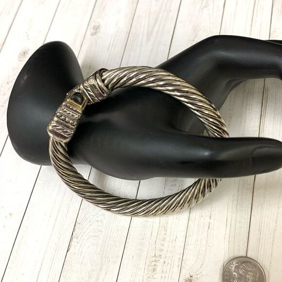 Silver Cable Wrap Bracelet - Picture 1 of 2